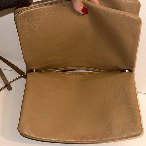 Authentic CELINE Calf Skin Trio Bag Shoulder Bag Crossbody Bag Beige - Small - Picture 14 of 16